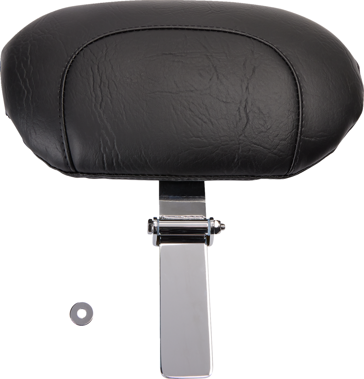 Wide Solo Seat - With Backrest - Black - Studded W/ Concho - FLST '00-'15