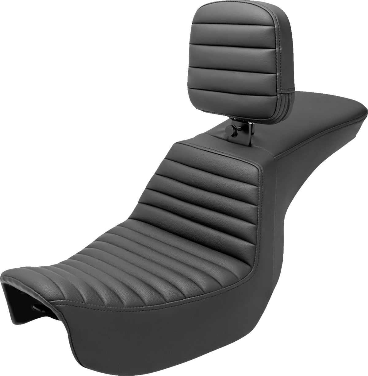 Tour Step-Up Seat - Rider Backrest - Tuck-N-Roll - Dyna '06-'17
