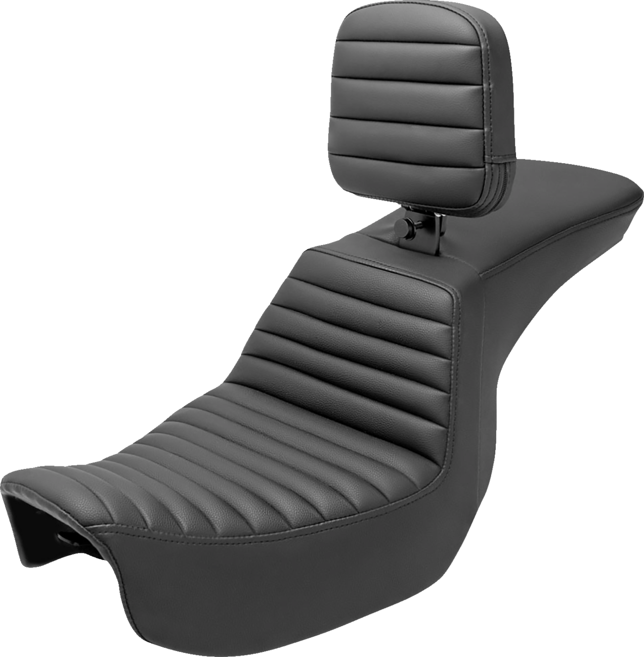 Tour Step-Up Seat - Rider Backrest - Tuck-N-Roll - Dyna '06-'17