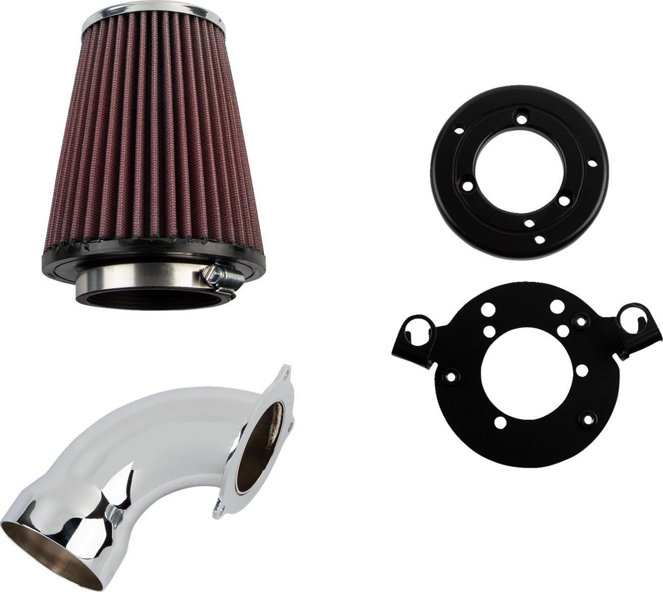 Cone Air Intake Kit - Chrome - Sportster