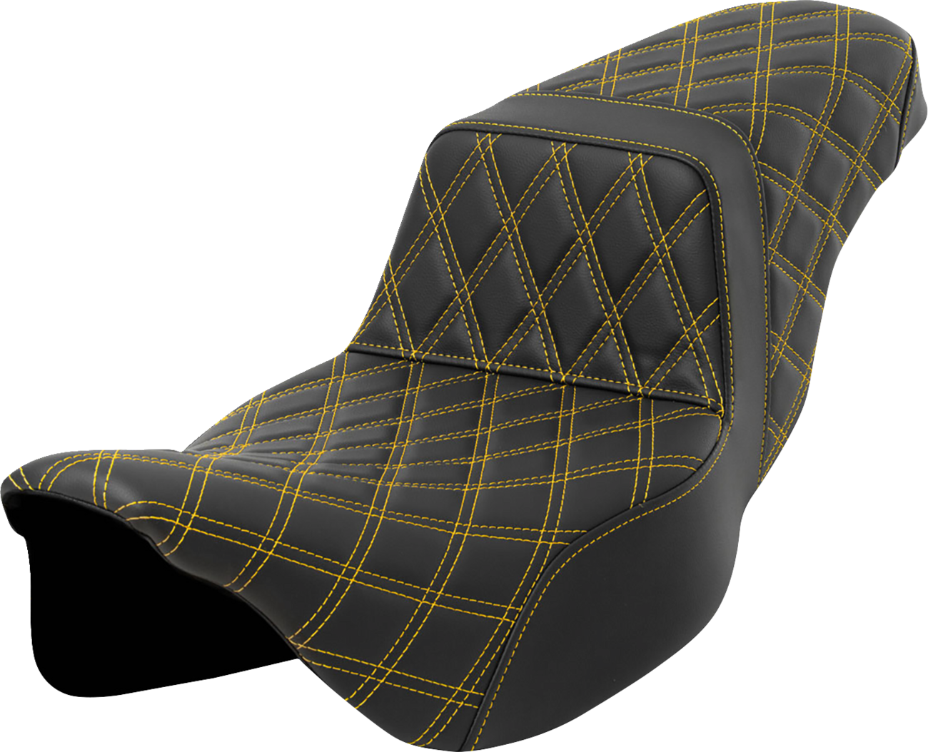 Step-Up Seat - Lattice Stitch - Gold Stitch - Extended Reach - FLH/FLT '08-'23