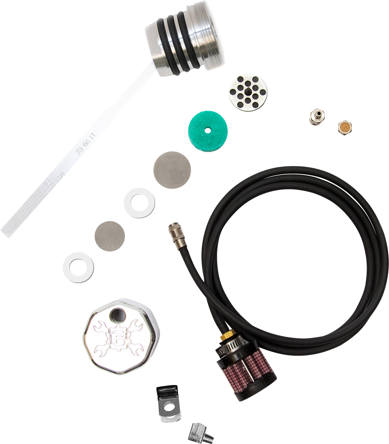 Vented Dipstick - Polished - Touring
