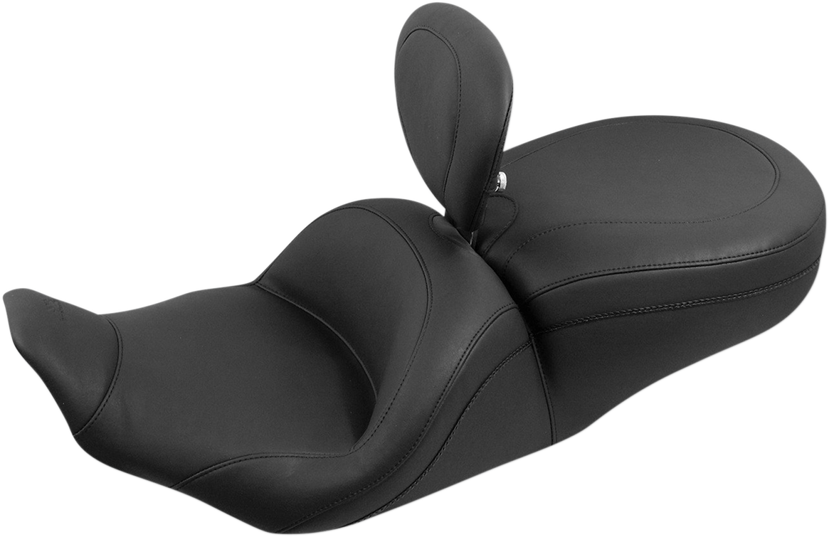 Lowdown Seat With Driver Backrest - Plain - FLHR '97-'07