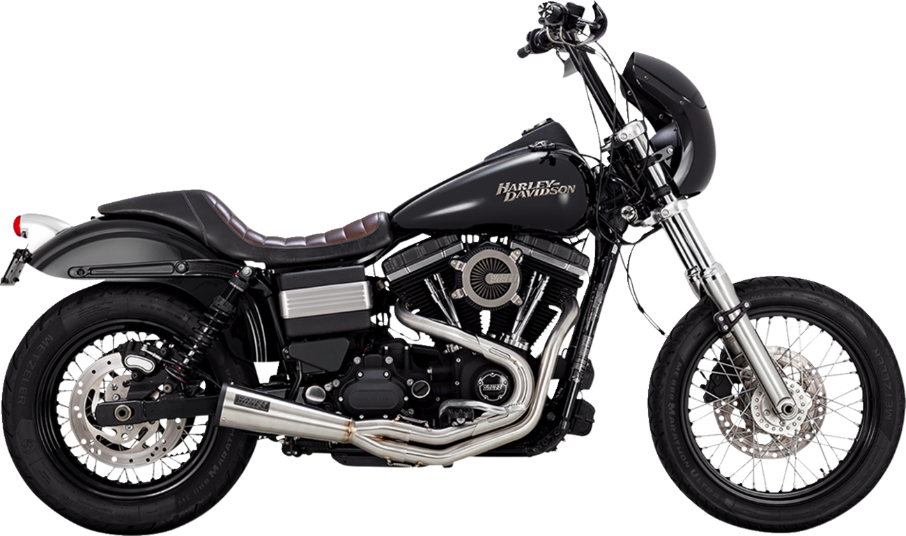 2-Into-1 Upsweep Exhaust System - Brushed - Stainless Steel