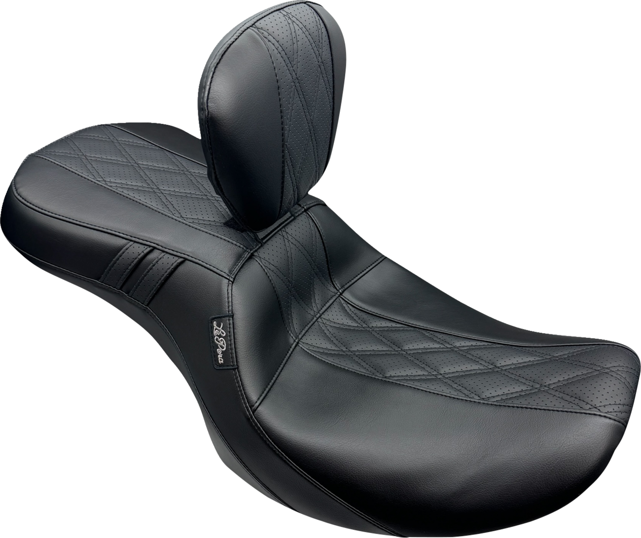 Outcast Seat - With Backrest - GT2 Inlay - FLH/FLT '23-'25