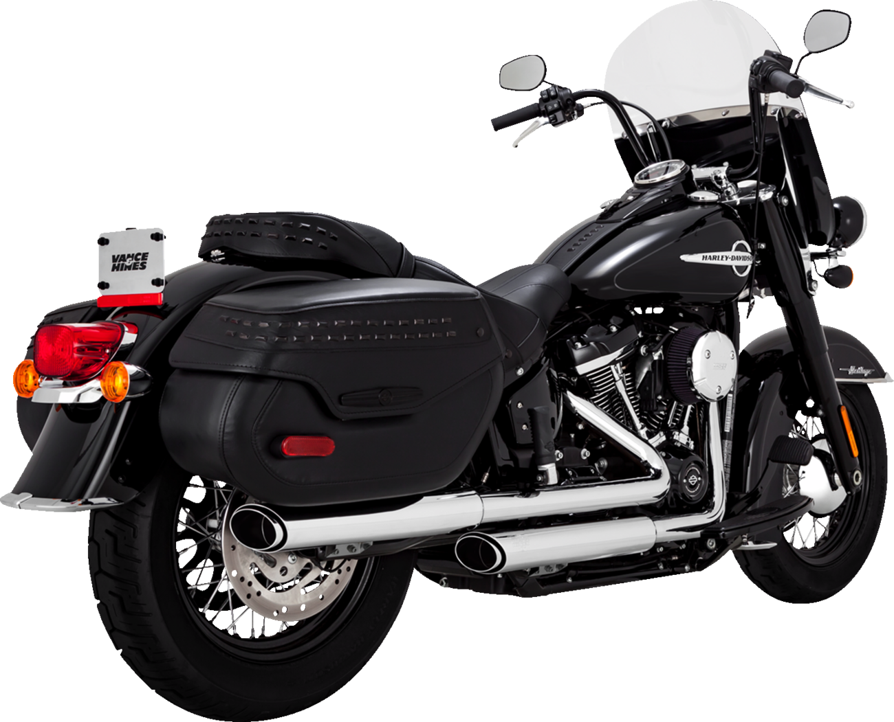 3" Twin Slash Slip-On Muffler - Chrome