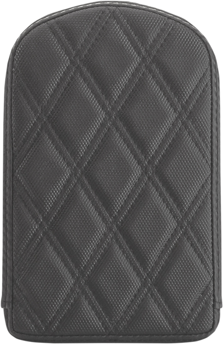 Sissy Bar Pad - Lattice Stitched - Black - Universal