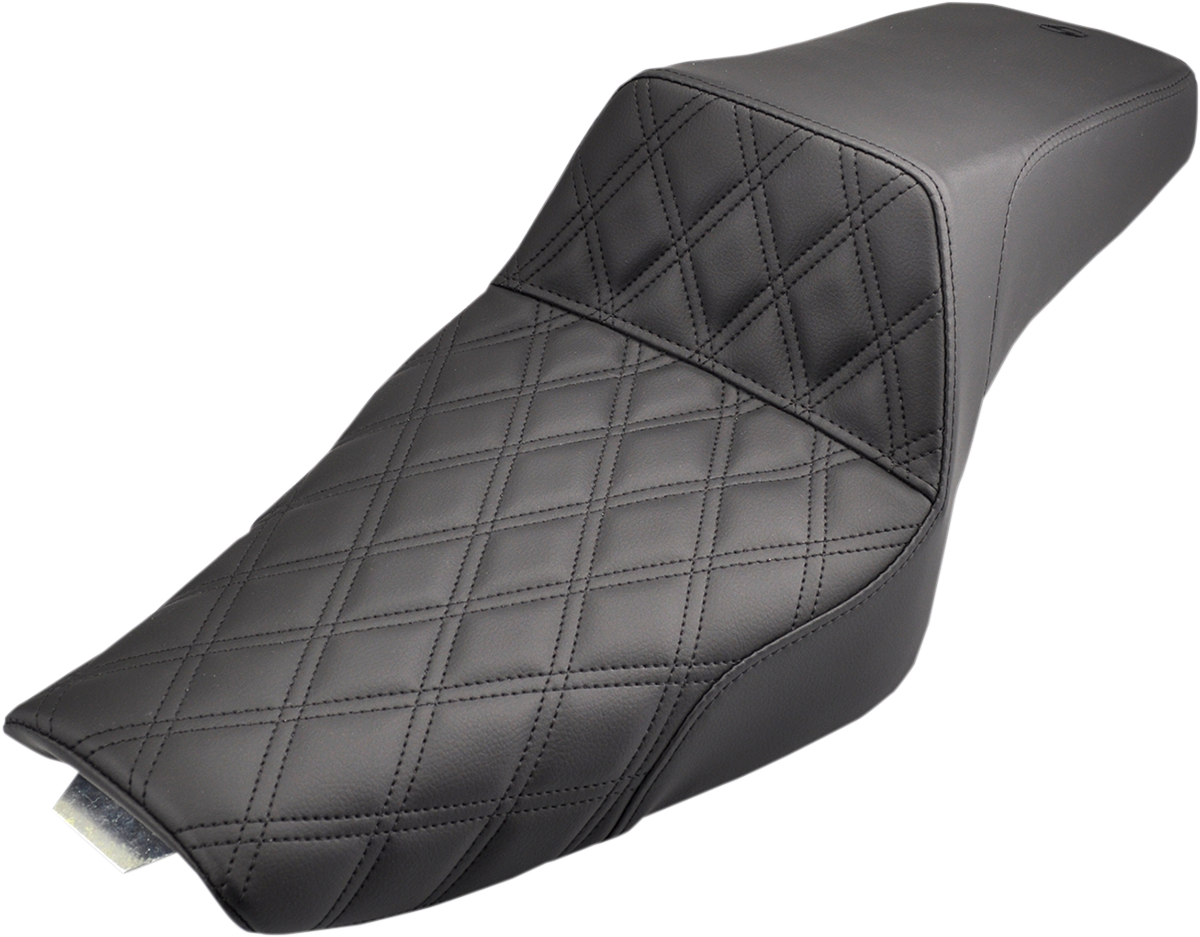 Step-Up Seat - Front Lattice Stitch - Black - XL