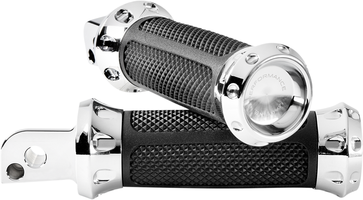 Overdrive Foot Pegs - Passenger - Chrome - FL/FX