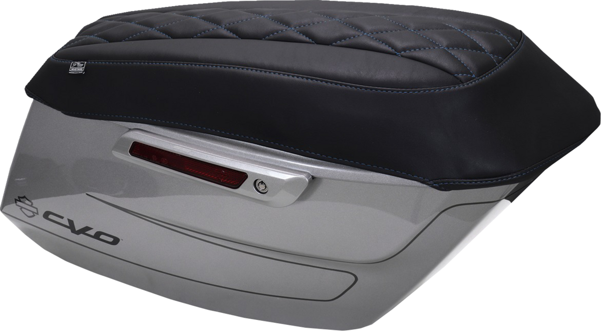 Deluxe Diamond Saddlebag Lid Covers