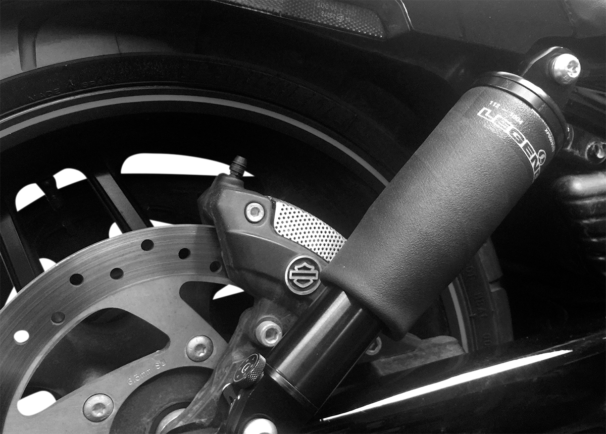 AIR-A V-Rod Adjustable AIR Suspension - Black - V-Rod