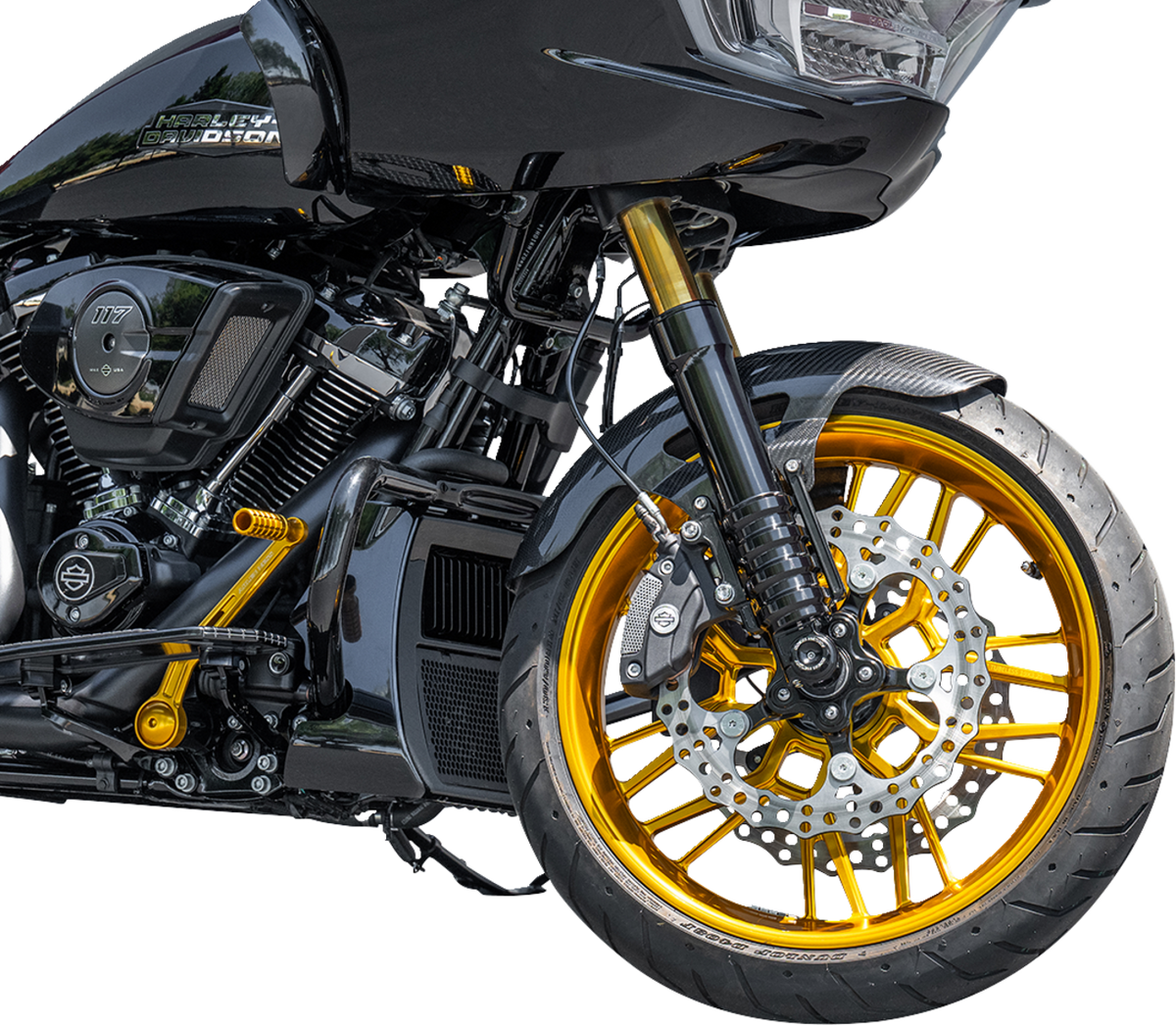 Front Fender - Cafe - 19" - Carbon Fiber - FLT '24-'25