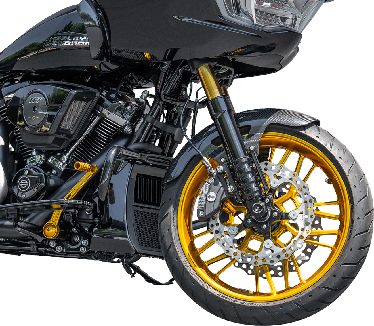 Front Fender - Cafe - 19" - Carbon Fiber - FLT '24-'25