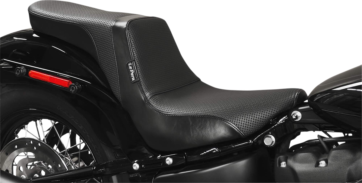 Daytona 2-Up Seat - Without Backrest - Basketweave - Black - FX/FL '18-'23