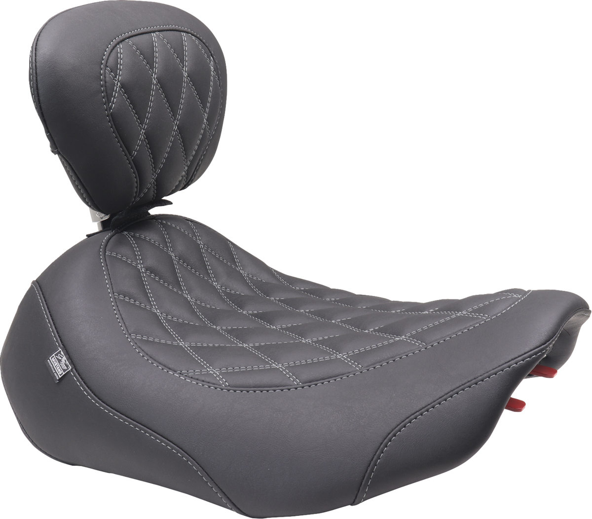 Wide Tripper™ Seat - Solo - Gun Metal Stitching - FLT/FLH '23-'25