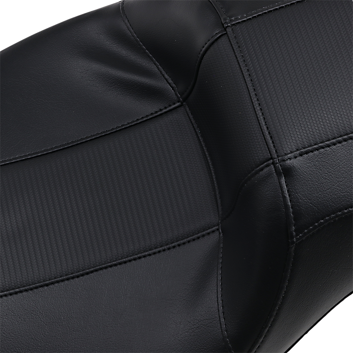 Outcast Daddy Long Legs Seat - 2-Up - W/O Backrest - Carbon Fiber Inlay - Black - FL '08-'23