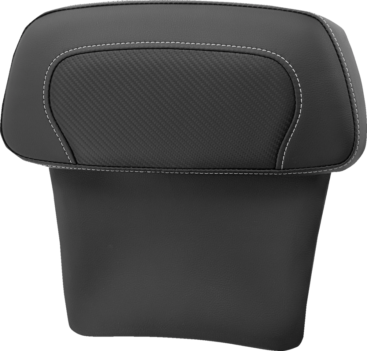 Chopped Tour Pak Backrest Pad - RoadSofa™ - Carbon Fiber Inset - FLT/FLH '14-'23