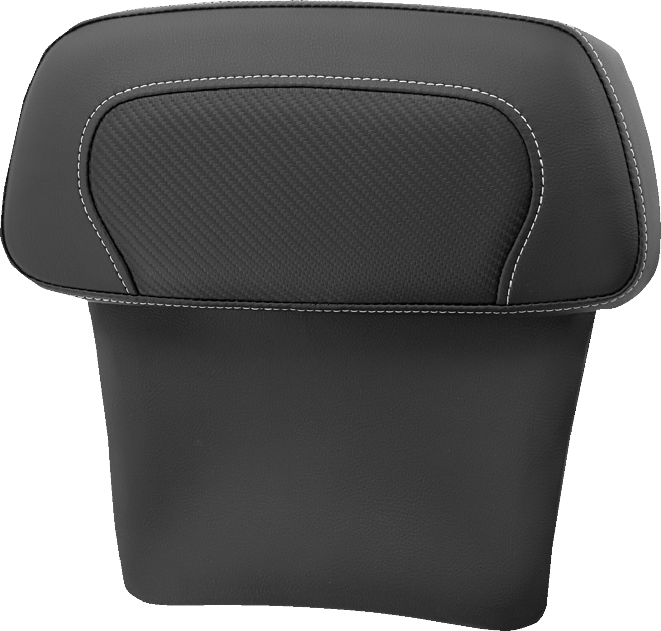 Chopped Tour Pak Backrest Pad - RoadSofa™ - Carbon Fiber Inset - FLT/FLH '14-'23