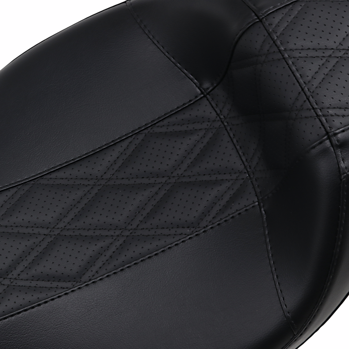 Outcast Daddy Long Legs Seat - Full-Length - W/O Backrest - Black W/Black Double Diamond - FL