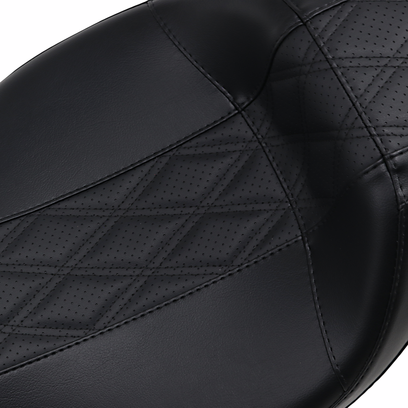 Outcast Daddy Long Legs Seat - Full-Length - W/O Backrest - Black W/Black Double Diamond - FL