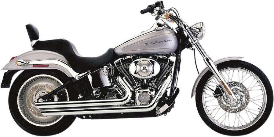 Speedster Slashdown Exhaust - Chrome - Softail