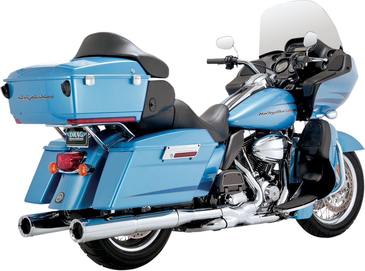 Hi-Output Slip-On Mufflers - Chrome - '95-'16 FLT