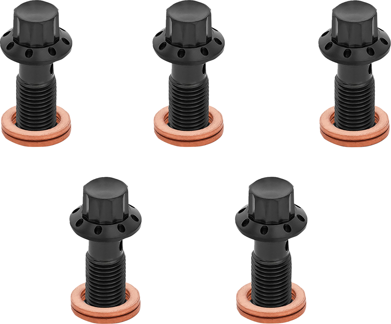 Banjo Bolt 5-Pack - 3/8"-24 - Black