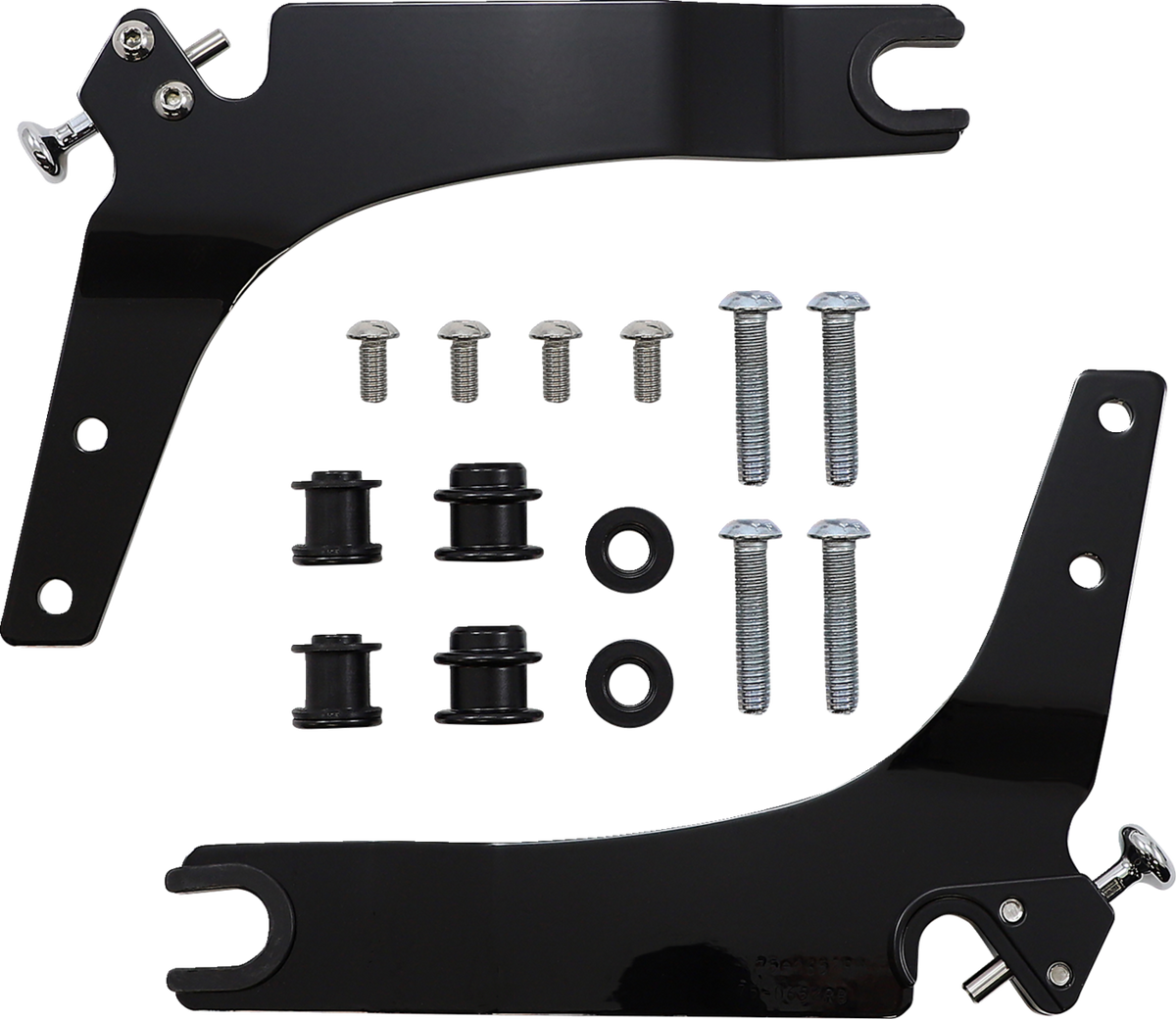 Backrest Kit - 14" - Black - Softail