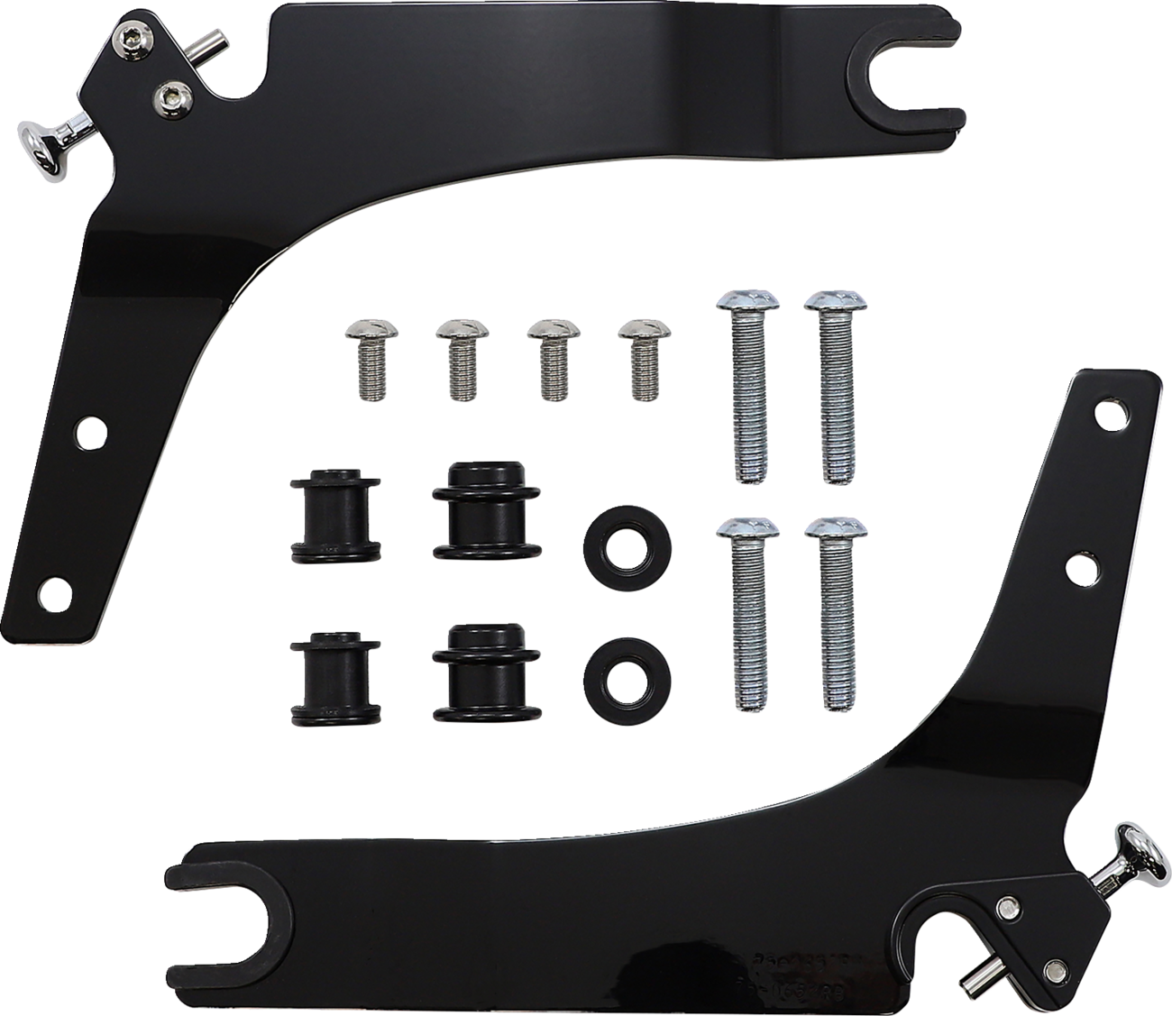 Backrest Kit - 14" - Black - Softail