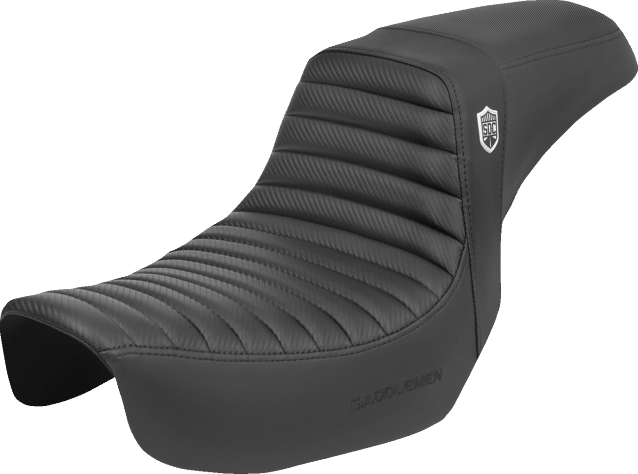 Pro Series SDC Performance Seat - W/O Backrest - Tuck-N-Roll/Carbon Fiber - Gripper - Dyna '06-'17