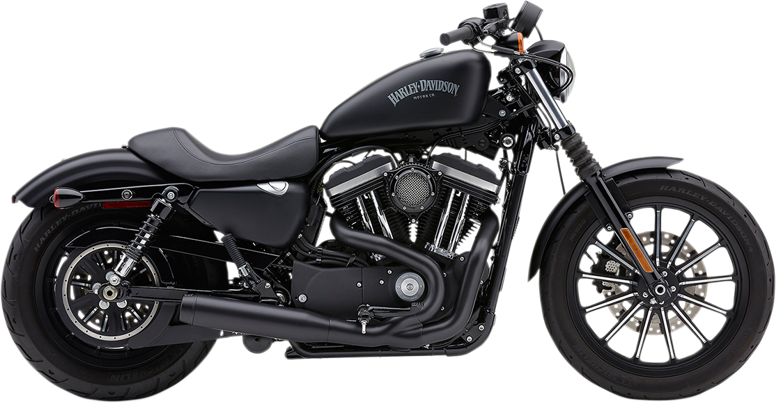 2-Into-1 El Diablo Exhaust System - Black - 3-1/2"