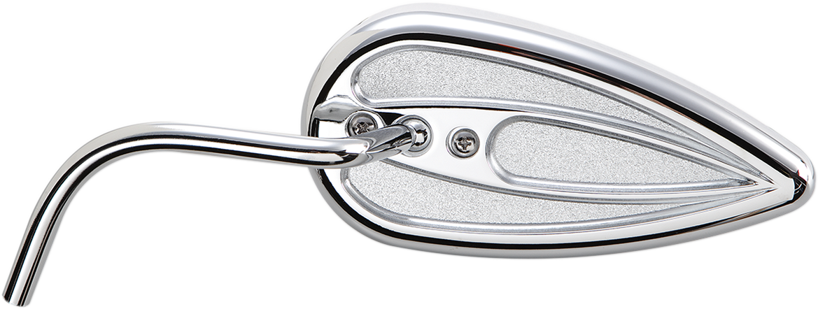 Teardrop Mirror With Steel Stem