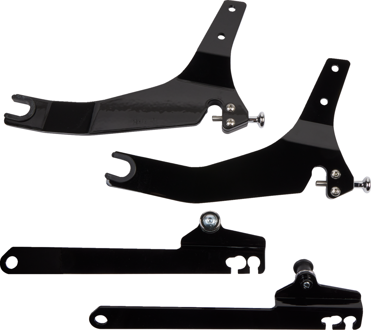 Backrest Kit - 14" - Black - Dyna