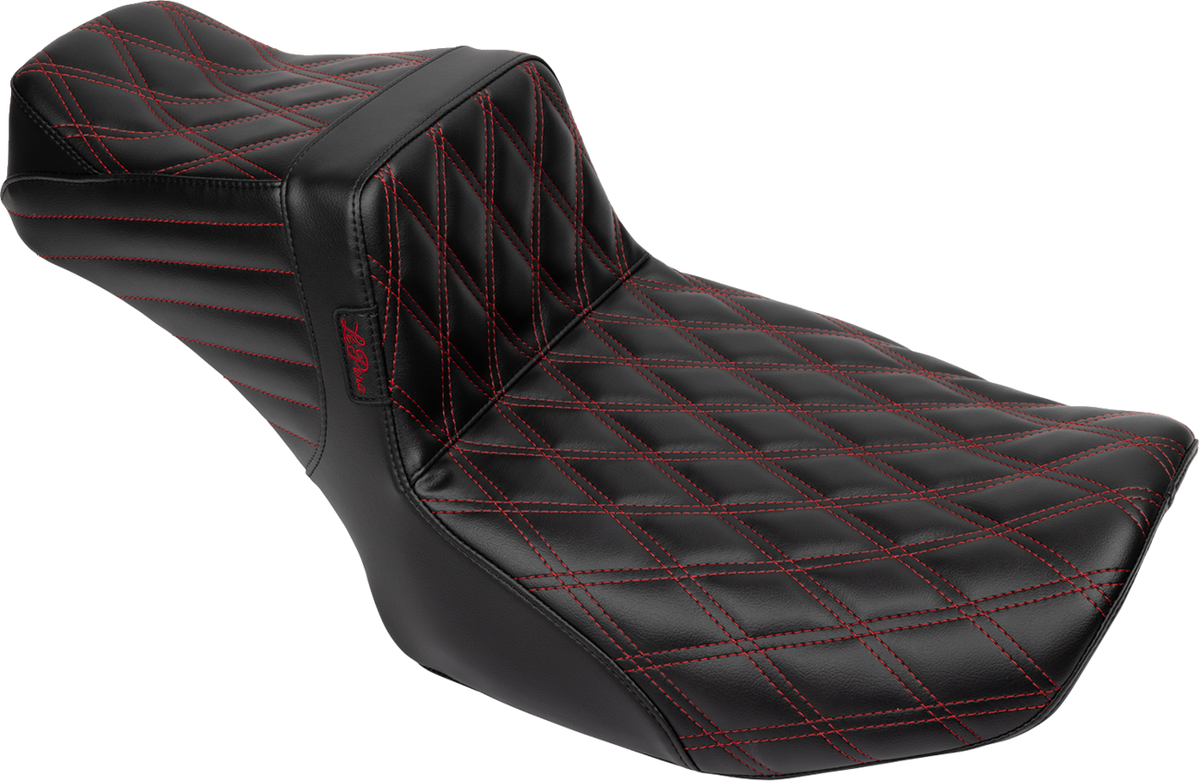 Tailwhip Daddy Long Legs Seat - Red Double Diamond Stitch - FLH/FLT '23-'25