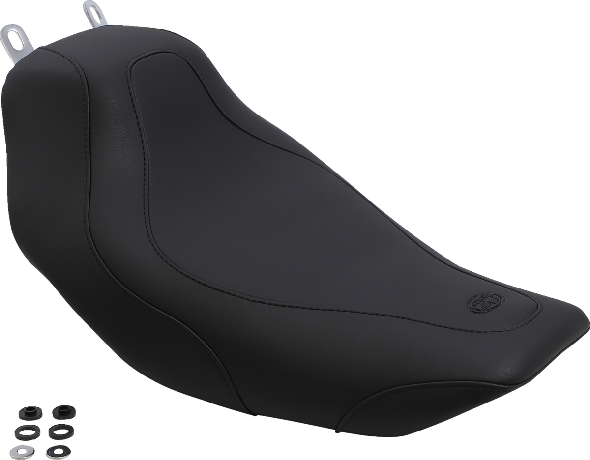Tripper™ Solo Seat - Without Backrest - Stitched - Black - FLH/FLT '97-'07