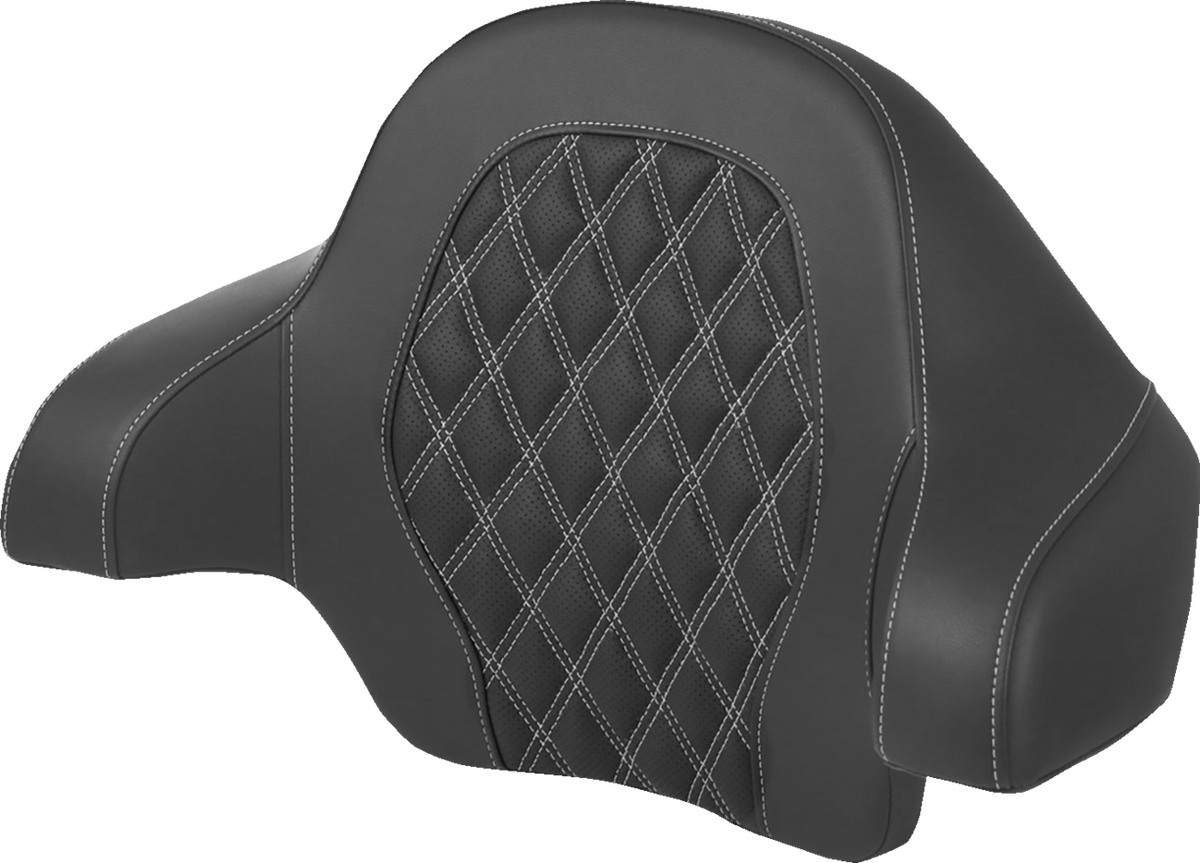 Tour-Pak® Backrest Pad - Lattice Stitch - Silver Stitch - FL '14-'24
