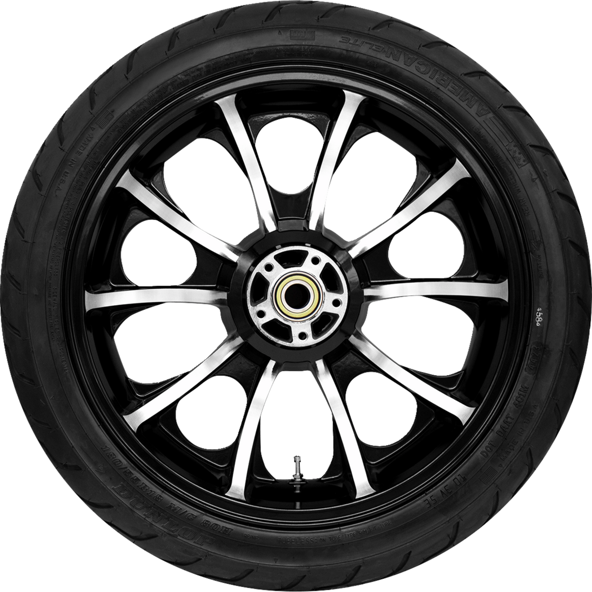 Largo Rear Wheel - Black Cut (18") | Dunlop Tire (180/55b18)