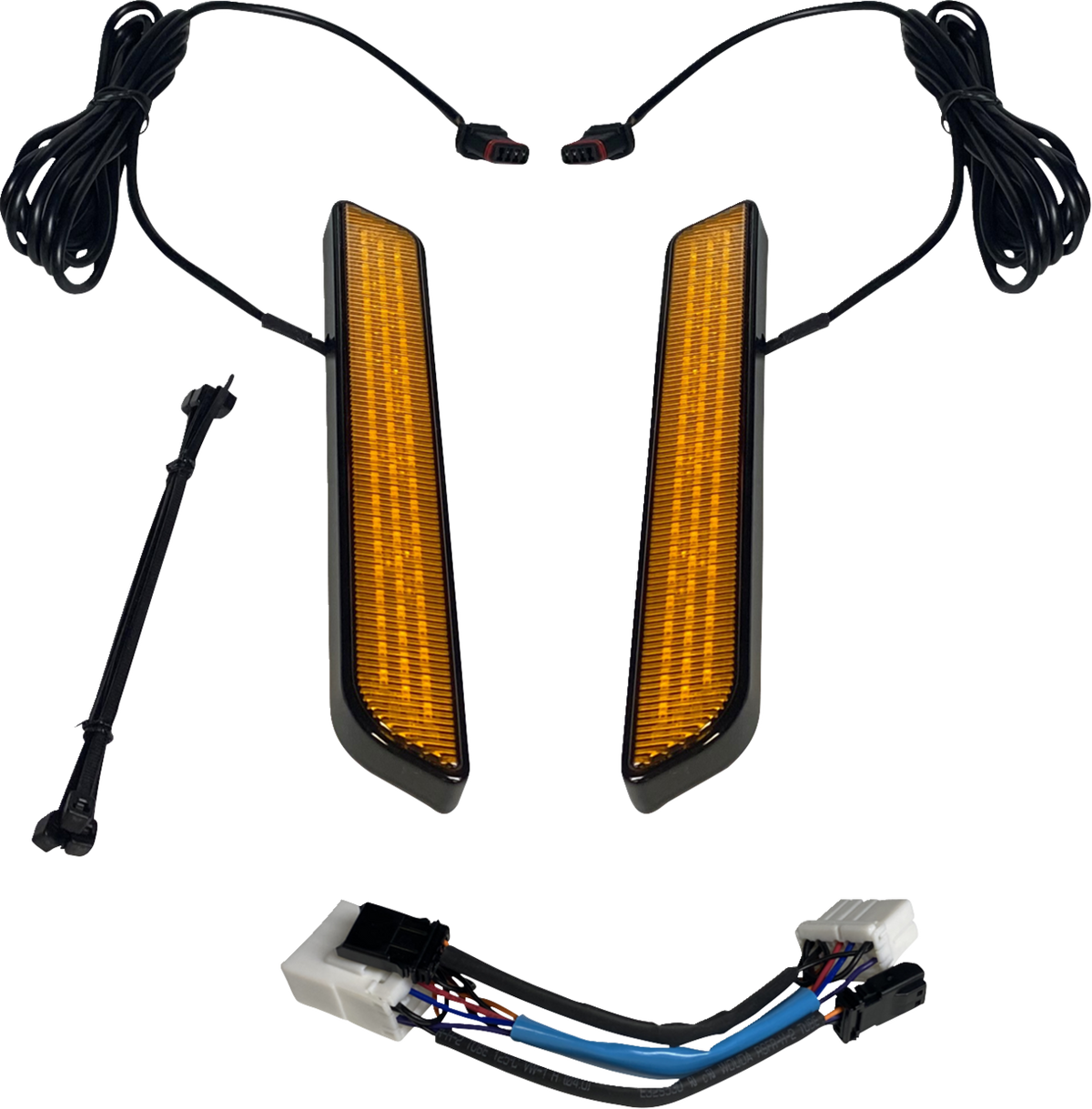 LED Fork Light - Amber - Black