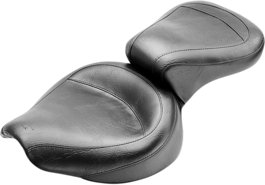 Vintage Style Seat - Wide - Smooth - Black - FX/FL