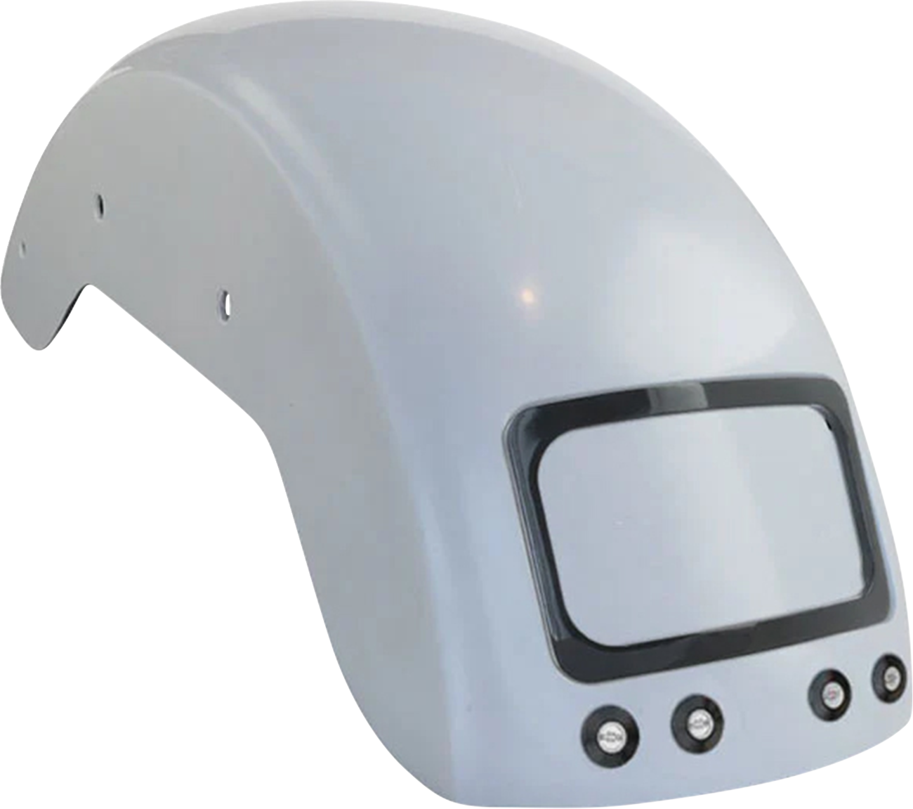 The Fix Rear Fender - Black Frame Plate - Thunder Bolts - HD Softail