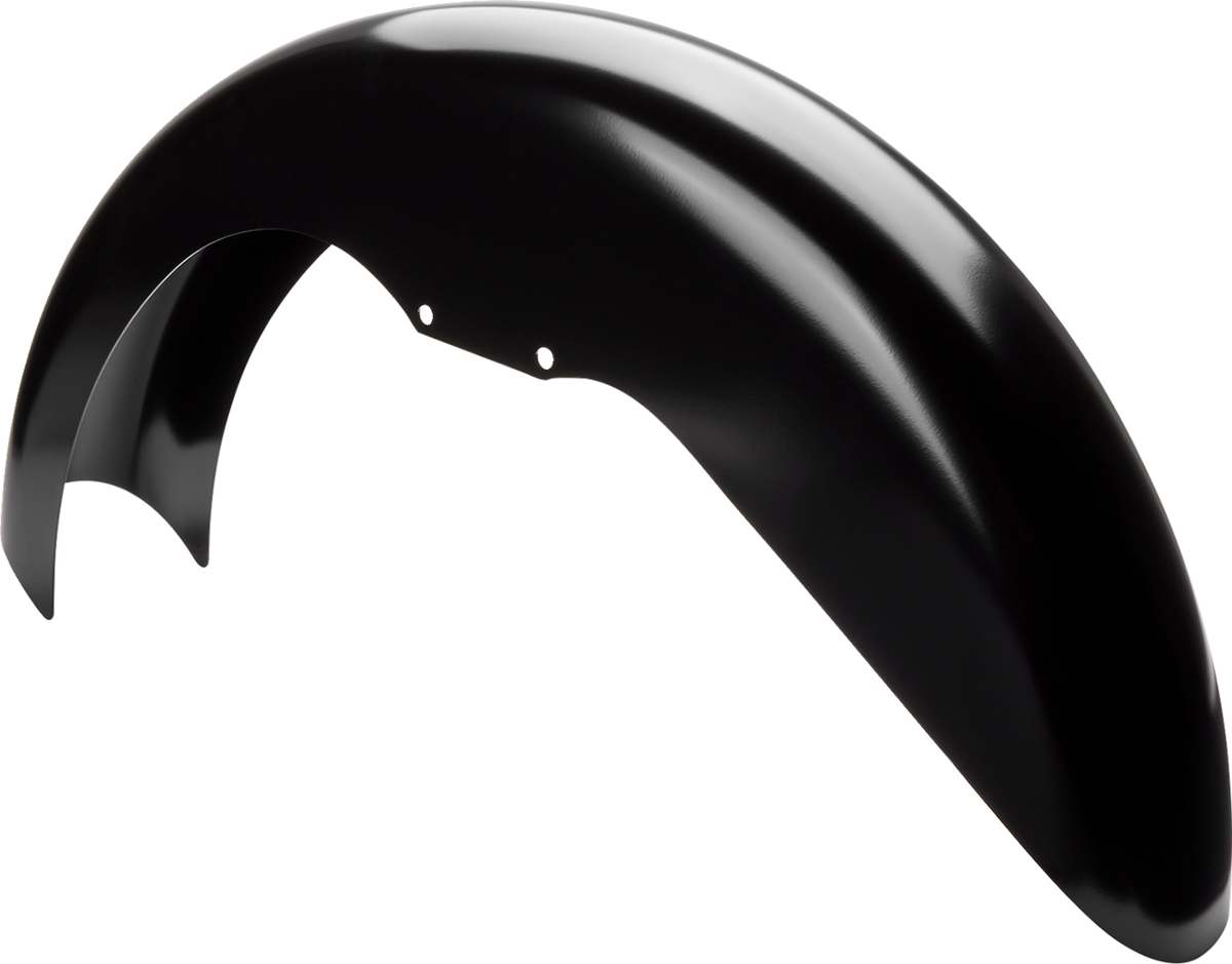 Level Front Fender - Black - 19" - HD Softail