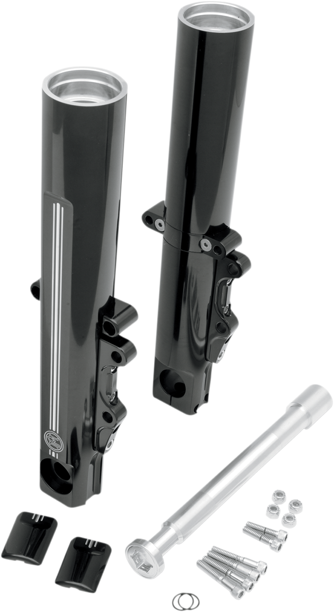 Fork Leg Kit - Black - Lower - Dual Disc - Contrast Cut - '08-'13
