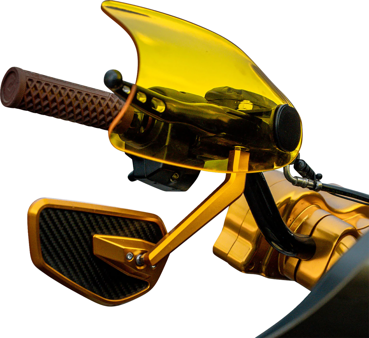 Flare® Handguards - Harley-Davidson Cable Clutch - Yellow
