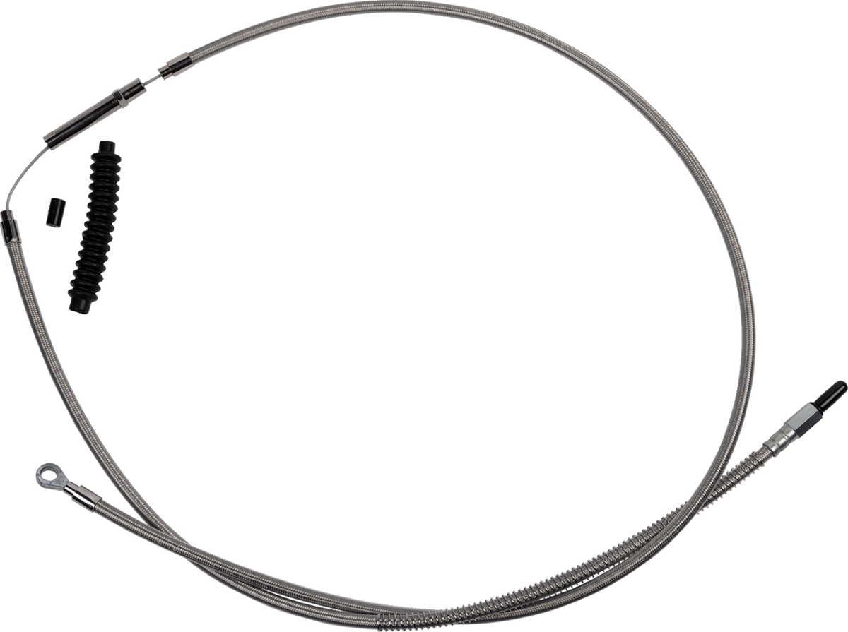 High-Efficiency Stainless Steel Clutch Cable For Harley-Davidson - +10" - '18-'23 Softail