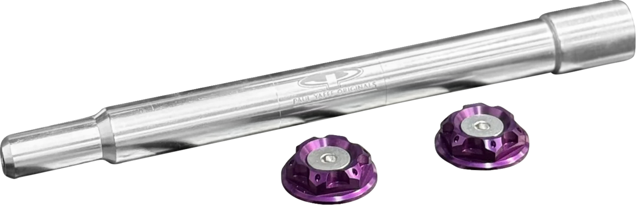 Y-Axle With Turret Style Axle Cover Kit - Custom - Front - Purple - 1"