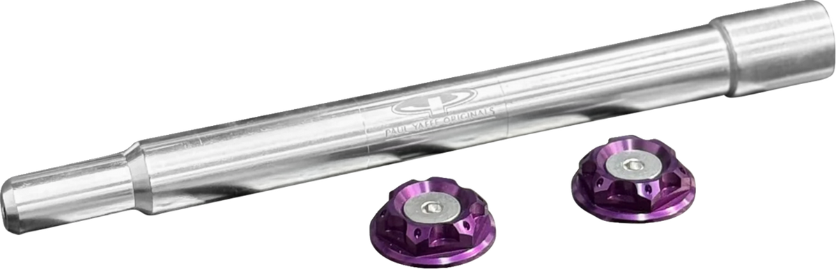 Y-Axle With Turret Style Axle Cover Kit - Custom - Front - Purple - 25 MM