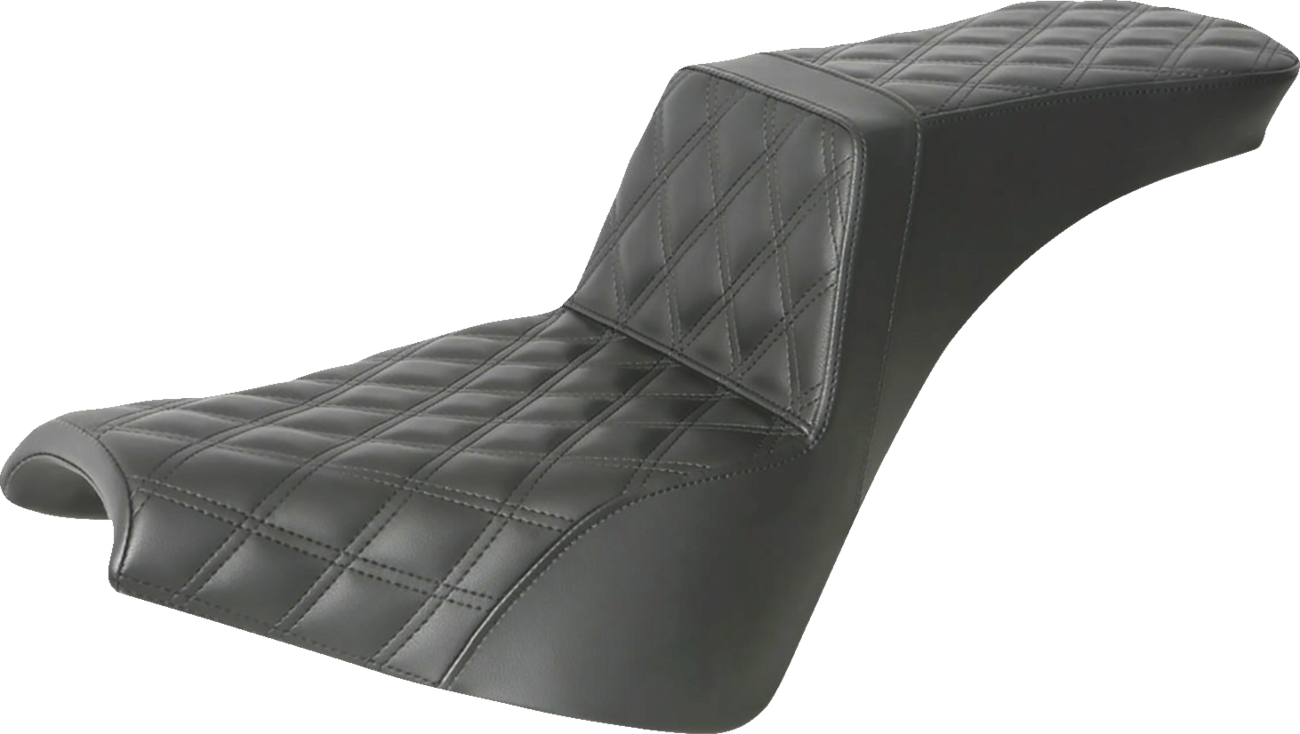 Step-Up Seat - Full Lattice Stitch - Black