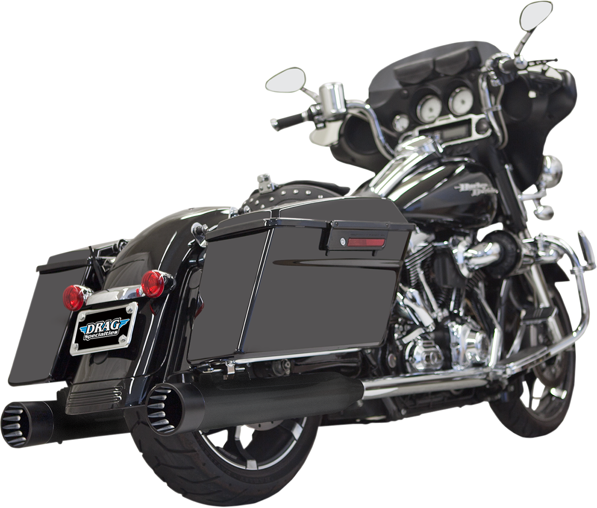 DNT Straight Can Mufflers For '95-'16 FL - Black