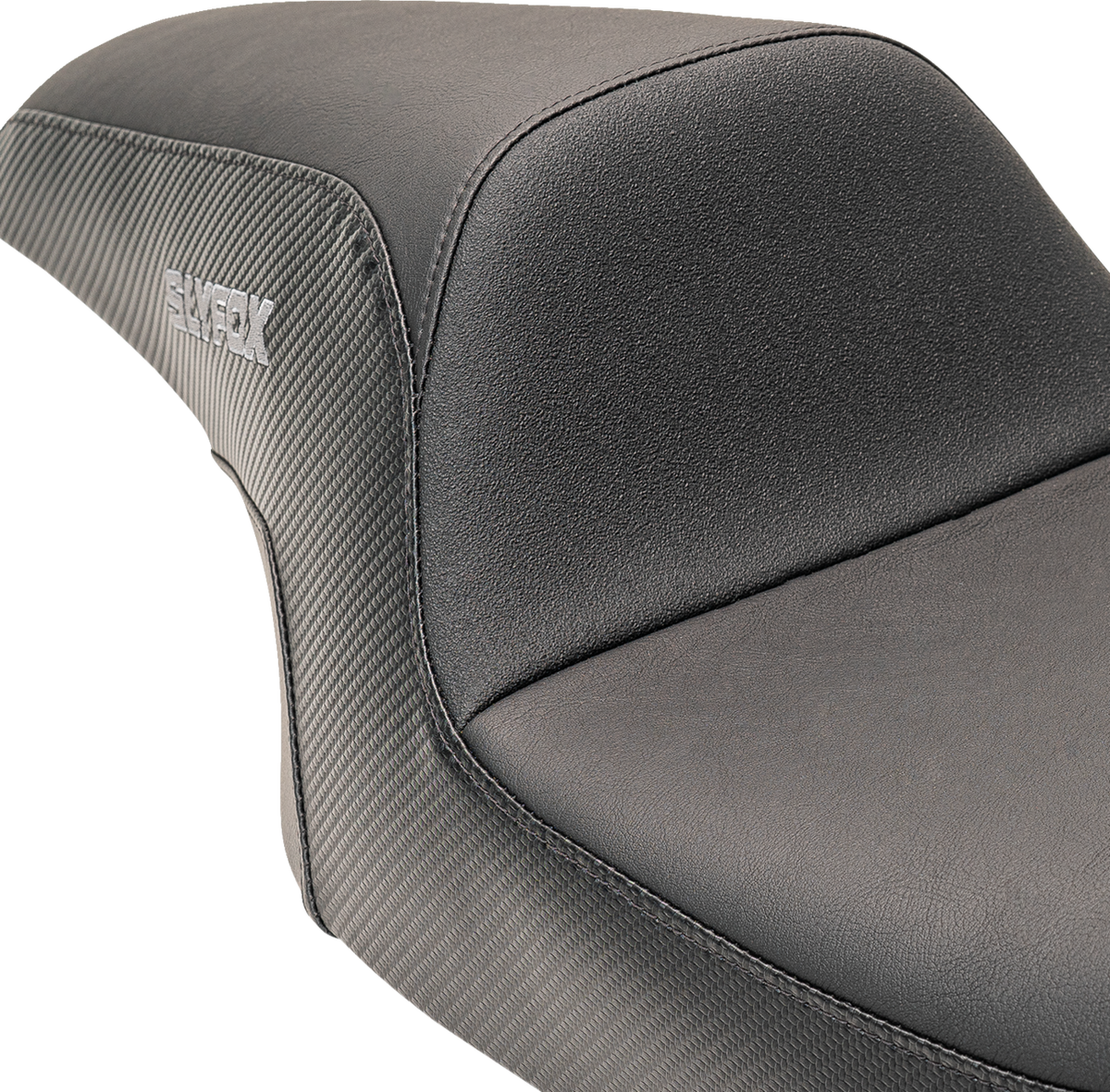 Drifter Seat - Gray Logo - Smooth Vinyl - Carbon Fiber - FL '08-'23
