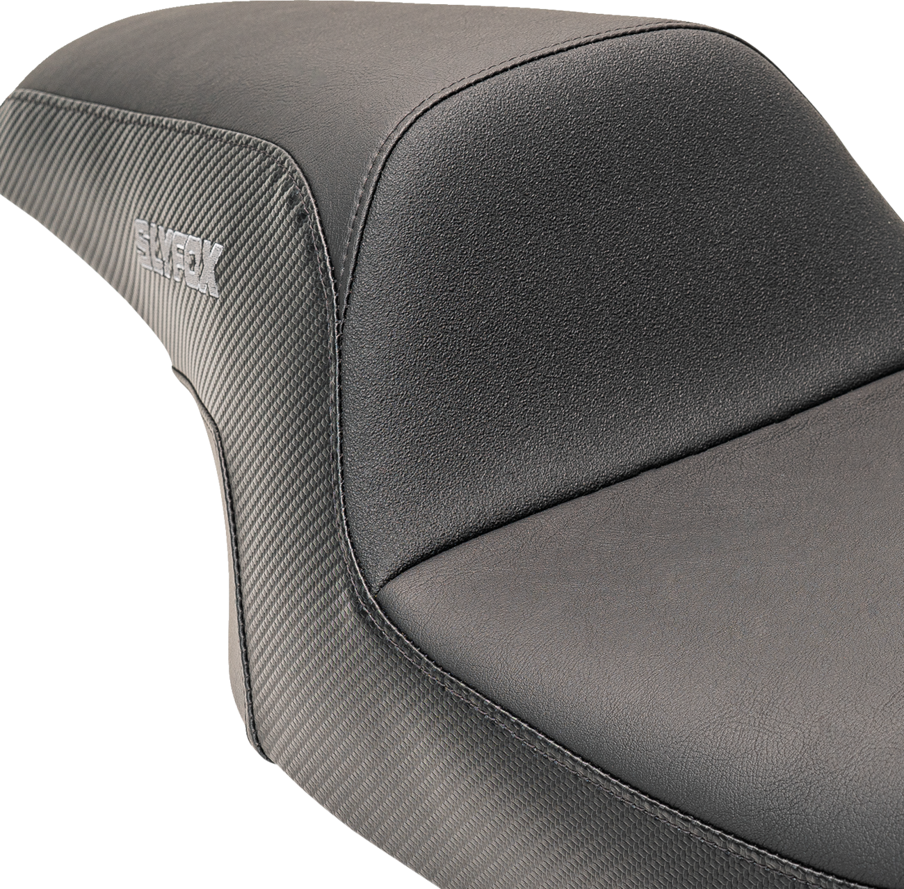 Drifter Seat - Gray Logo - Smooth Vinyl - Carbon Fiber - FL '08-'23